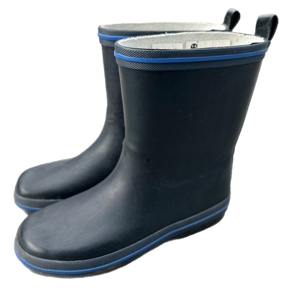 George Boys Black Rain Boots Size  1 - Picture 1 of 4